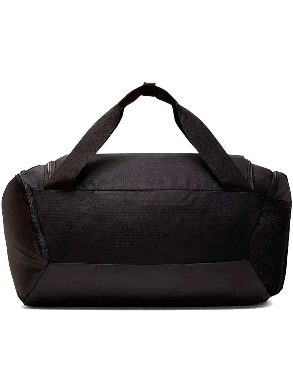 Nike Black Duffel Bag White Swoosh Strap Brasilia Small, 9.0 Gym Travel Storage